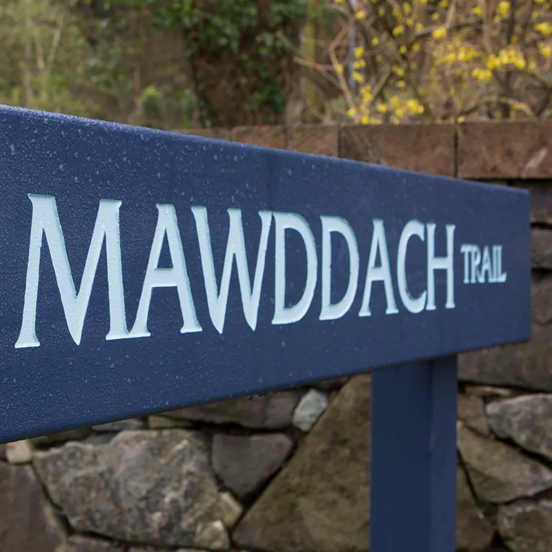 A sign that says Mawddach
